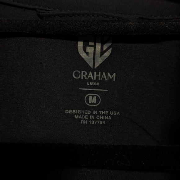 Men's Black Graham Luxe Kash Heather Coat NWOT Medium - Picture 5 of 6